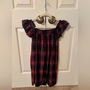 Vineyard Vines Red and Black Plaid Kids Formal Dress